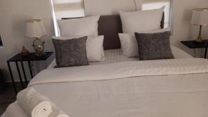 A twin room made up